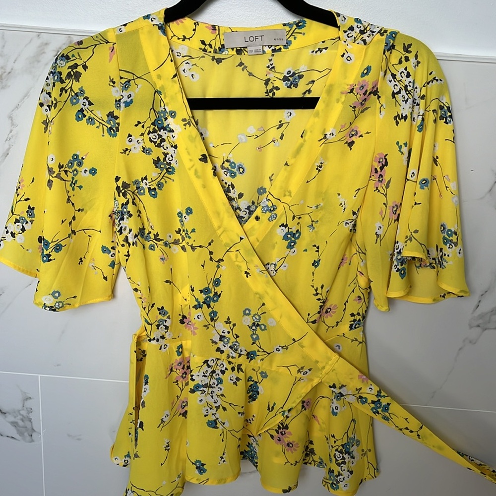 Loft tie blouse